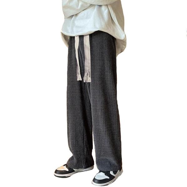 men's pants corduroy men autumn and winter plus velvet casual loose staight trousers mens elastic waist sport pant male, Black
men's pants corduroy men autumn and winter plus velvet casual loose staight trousers mens elastic waist sport pant male, Black