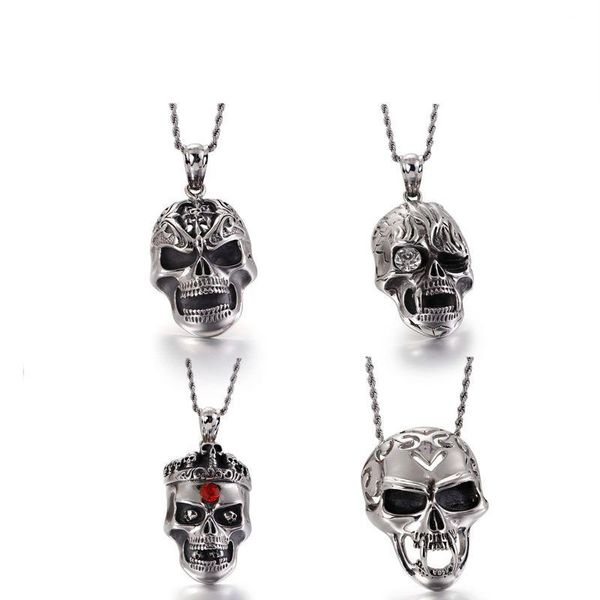 pendant necklaces punk stainless steel viking skull necklace men gothic big skeleton ghost chain choker homme boho jewelry, Silver
pendant necklaces punk stainless steel viking skull necklace men gothic big skeleton ghost chain choker homme boho jewelry, Silver