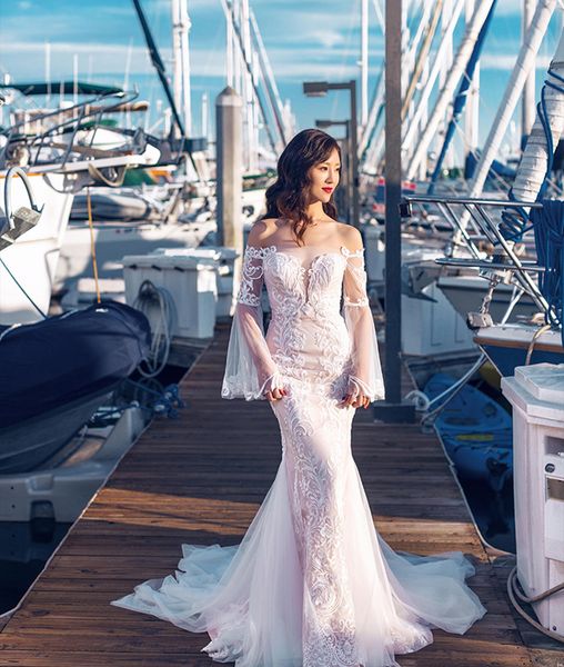 elegant white champagne lace/tulle sleeves mermaid wedding dresses bridal pageant dresses wedding attire dresses custom size 2-18 w309009
elegant white champagne lace/tulle sleeves mermaid wedding dresses bridal pageant dresses wedding attire dresses custom size 2-18 w309009