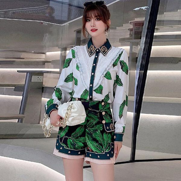 women's tracksuits fashion summer elegant female sets exquisite diamonds patchwork folds ruffle + shorts charming print two-piece suit, Gray
women's tracksuits fashion summer elegant female sets exquisite diamonds patchwork folds ruffle + shorts charming print two-piece suit, Gray