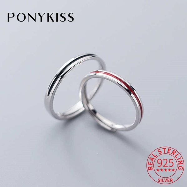 cluster rings ponykiss romantic s925 sterling silver a pair black and red line adjustable ring for couple anniversary jewelry accessory gift, Golden;silver
cluster rings ponykiss romantic s925 sterling silver a pair black and red line adjustable ring for couple anniversary jewelry accessory gift, Golden;silver