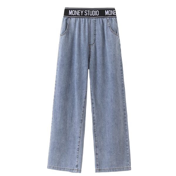 women's spring wide leg pants female large size 4xl jean high waist trousers blue long baggy pant 210531
women's spring wide leg pants female large size 4xl jean high waist trousers blue long baggy pant 210531