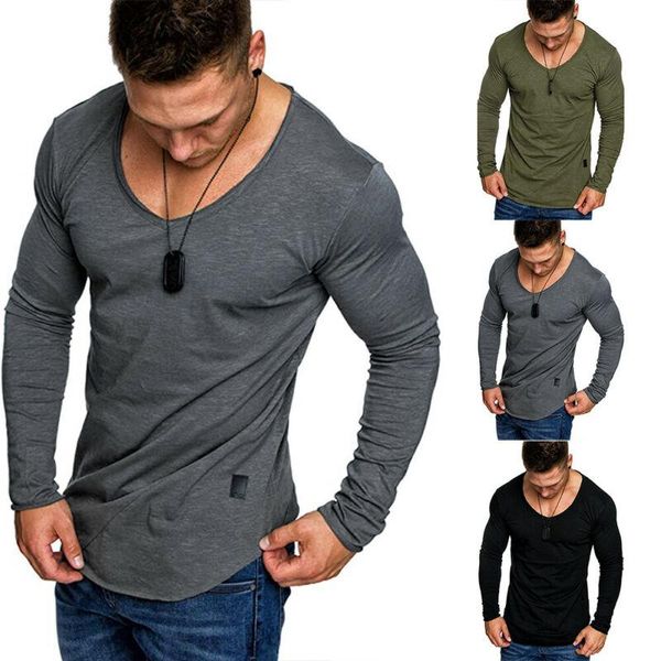 men's t-shirts long sleeve crew neck t-shirt plain fitness pullover casual sports top, White;black
men's t-shirts long sleeve crew neck t-shirt plain fitness pullover casual sports top, White;black
