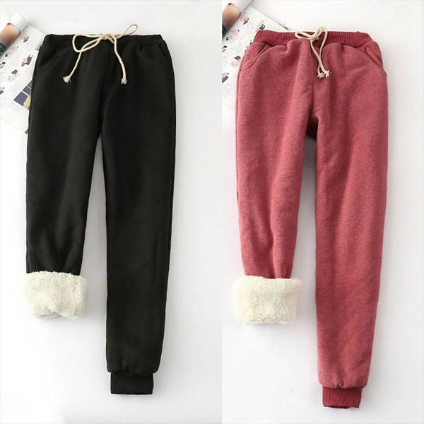 winter thick lambskin cashmere warm womens capri casual loose harlan long trousers plus size xl, Black;white
winter thick lambskin cashmere warm womens capri casual loose harlan long trousers plus size xl, Black;white