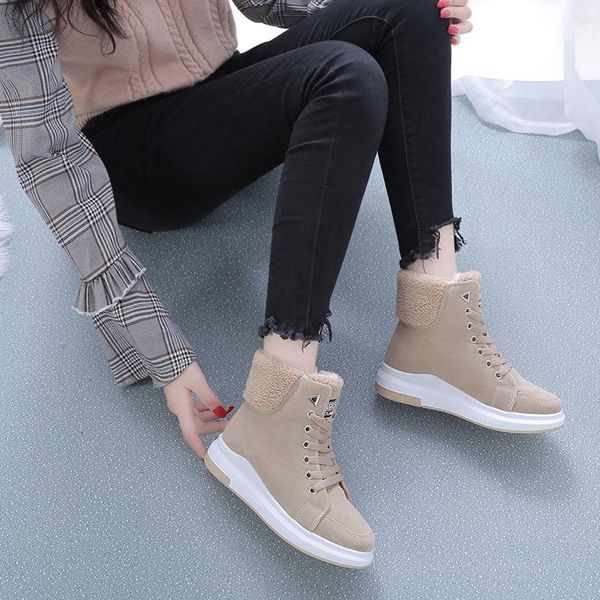 women's new boots women plus velvet warm short tube women's boots korean casual snow students wild cotton shoes, Black
women's new boots women plus velvet warm short tube women's boots korean casual snow students wild cotton shoes, Black