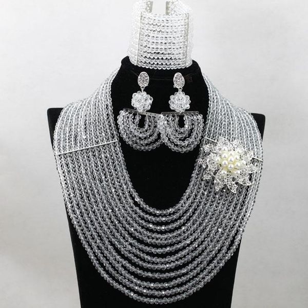 earrings & necklace 2021 amazing clear white ab crystal african beads jewelry set silver plated women party fashion qw119
earrings & necklace 2021 amazing clear white ab crystal african beads jewelry set silver plated women party fashion qw119