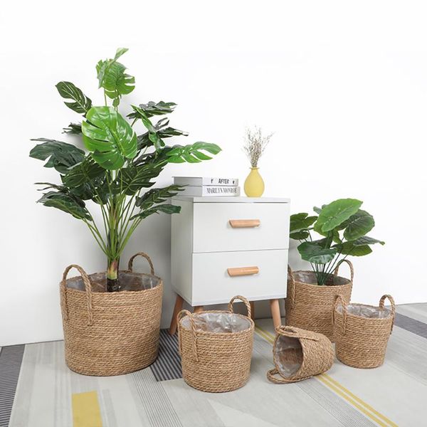 storage baskets 25cm home decor retro straw flowerpot multipurpose flower planter
storage baskets 25cm home decor retro straw flowerpot multipurpose flower planter