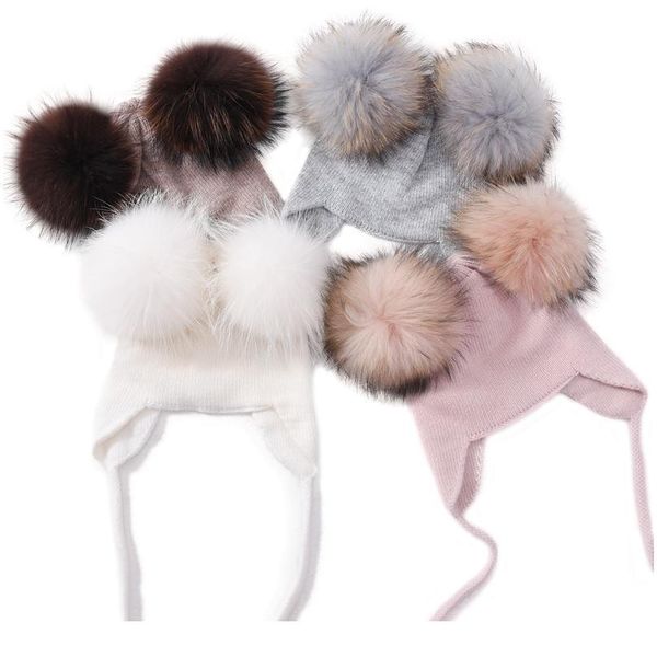 winter kids beanie hat real big cute two fur pom pom cap boys girls baby wool knitted warm beanie children e jlltrz
winter kids beanie hat real big cute two fur pom pom cap boys girls baby wool knitted warm beanie children e jlltrz