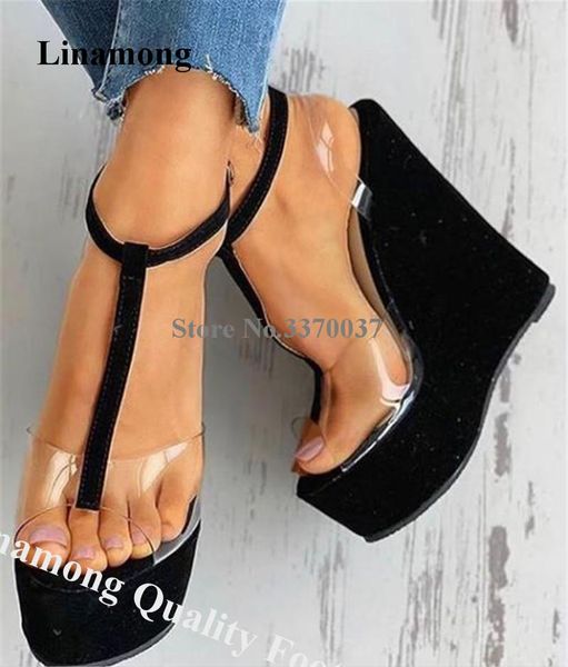 sandals linamong western fashion clear pvc high platform wedge black white red t-straptransparent height increased shoes
sandals linamong western fashion clear pvc high platform wedge black white red t-straptransparent height increased shoes