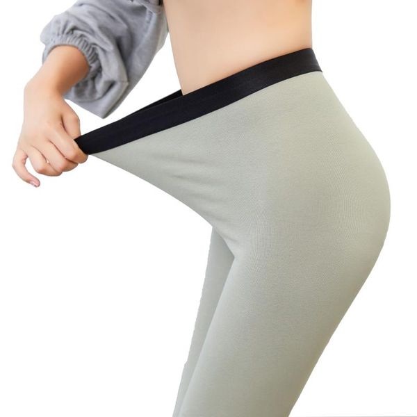 women's leggings autumn and winter bottoming pants show thin, high waisted 9-point for both inside outside, Black
women's leggings autumn and winter bottoming pants show thin, high waisted 9-point for both inside outside, Black