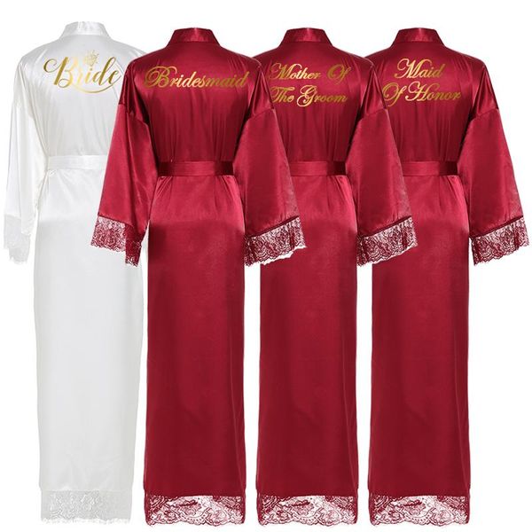 women's sleepwear 2021 silk satin lace robes white bride bridesmaid bridal robe wedding long bathrobe, Black;red
women's sleepwear 2021 silk satin lace robes white bride bridesmaid bridal robe wedding long bathrobe, Black;red