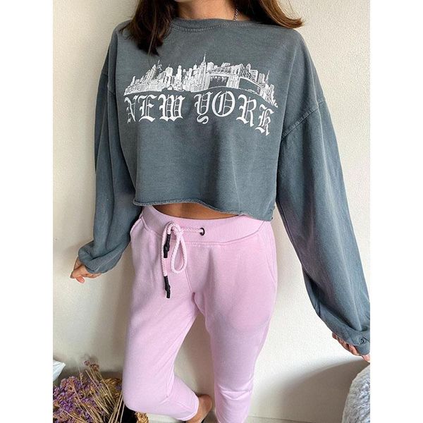 women's hoodies & sweatshirts gray letter printing sweatshirt women retro round neck pullover plus size fashion long sleeve fall 2021 c, Black
women's hoodies & sweatshirts gray letter printing sweatshirt women retro round neck pullover plus size fashion long sleeve fall 2021 c, Black