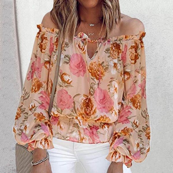 women's blouses & shirts off the shoulder flare sleeve women hollow out elegant blouse slash neck chiffon loose fashion woman 2021 blus, White
women's blouses & shirts off the shoulder flare sleeve women hollow out elegant blouse slash neck chiffon loose fashion woman 2021 blus, White