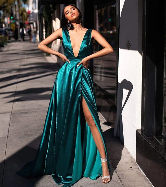 hunter green slik satin v neck formal evening dresses 2021 longo side split prom party gowns robe de soiree cheap, Black;red
hunter green slik satin v neck formal evening dresses 2021 longo side split prom party gowns robe de soiree cheap, Black;red