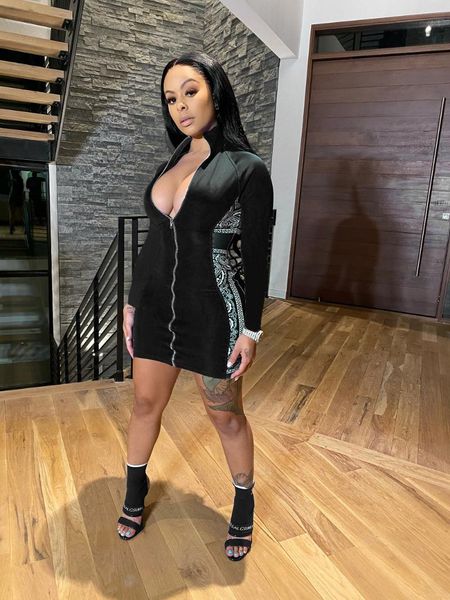 casual dresses autumn zipper long sleeve patchwork mini dress ladies print bodycon street style women's black, Black;gray
casual dresses autumn zipper long sleeve patchwork mini dress ladies print bodycon street style women's black, Black;gray