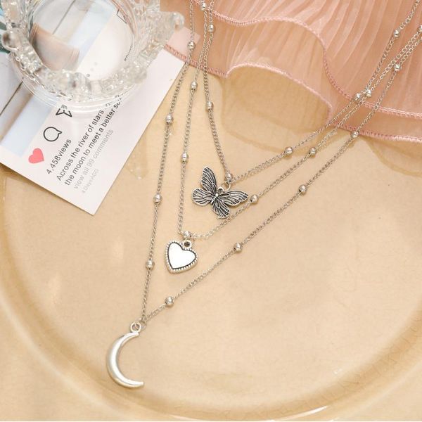 pendant necklaces original moon lady clavicle chain girl love necklace simple creative butterfly fashion 2021, Silver
pendant necklaces original moon lady clavicle chain girl love necklace simple creative butterfly fashion 2021, Silver