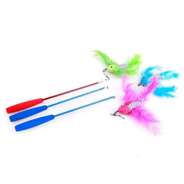 cat toys 3pcs replaceable feather head wand 1pcs teaser retractable stick for pet kitten coloful interactive products
cat toys 3pcs replaceable feather head wand 1pcs teaser retractable stick for pet kitten coloful interactive products