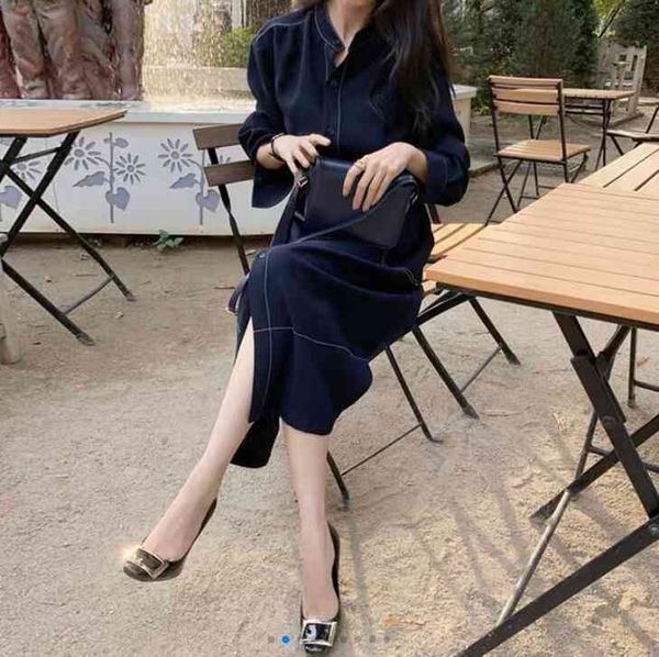 dresses casual long-sleeved shirt dress simple stand-up collar waist single-breasted trench coat vo5o, Black;gray
dresses casual long-sleeved shirt dress simple stand-up collar waist single-breasted trench coat vo5o, Black;gray