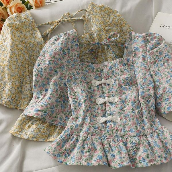 women's blouses & shirts women fashion outdoor casual short sleeves flowers printed blouse ladies ol sweet girls student elegant daily, White
women's blouses & shirts women fashion outdoor casual short sleeves flowers printed blouse ladies ol sweet girls student elegant daily, White