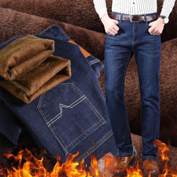 men's jeans 2021 winter men black slim fit stretch thick velvet pants warm casual fleece trousers male plus size, Blue
men's jeans 2021 winter men black slim fit stretch thick velvet pants warm casual fleece trousers male plus size, Blue
