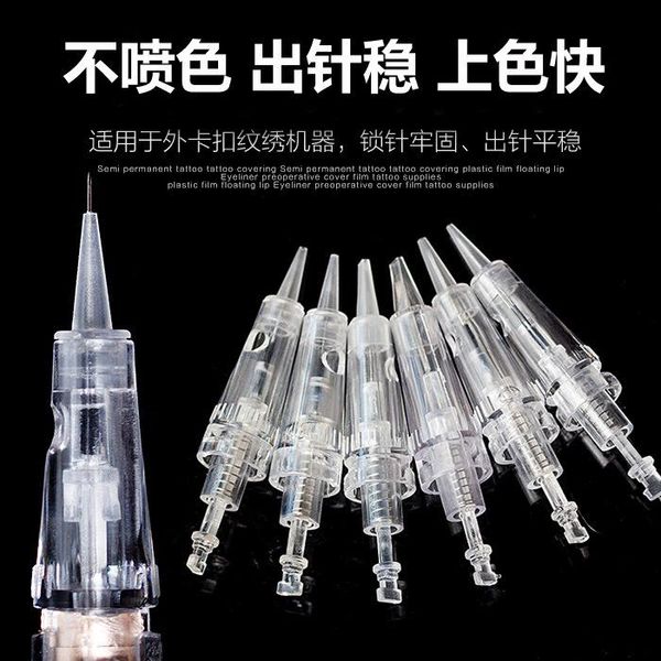 tattoo needles 10pcs/50pcs/100pcs needle cartridge snap button microneedling derma for permanent makeup eyebrow lip 
tattoo needles 10pcs/50pcs/100pcs needle cartridge snap button microneedling derma for permanent makeup eyebrow lip