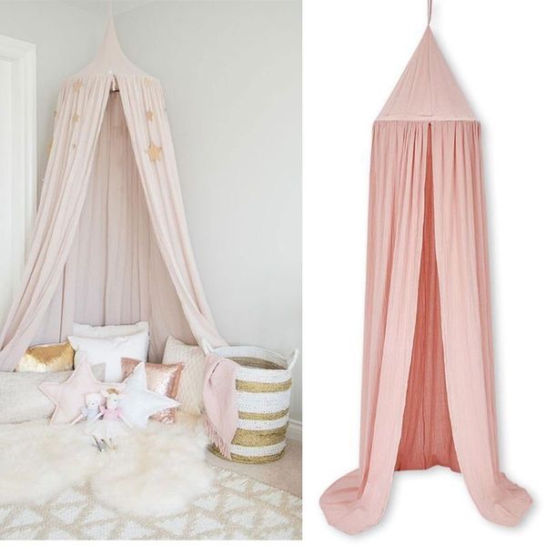 cotton new baby canopy mosquito net hanging kids baby bedding dome bed bedcover bed curtain crib netting mosquito net