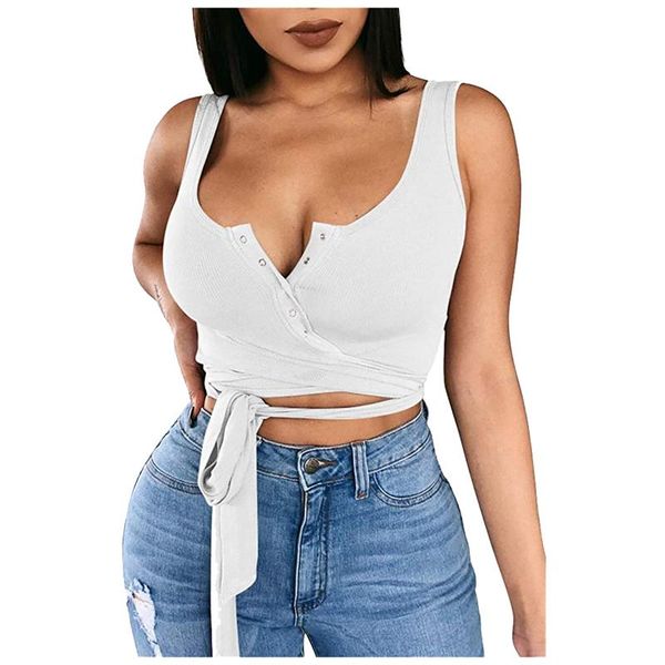 women's tanks & camis 2021 fashion tank summer button sleeveless v-neck streetwear lady vest strap camisole women short sleeve, White
women's tanks & camis 2021 fashion tank summer button sleeveless v-neck streetwear lady vest strap camisole women short sleeve, White