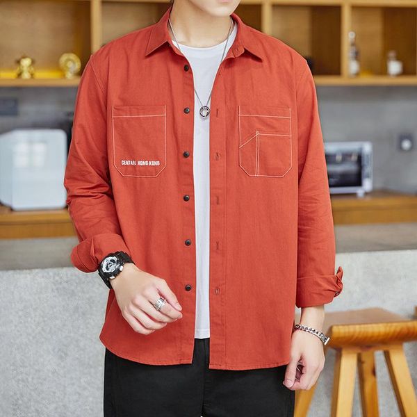 men's casual shirts autumn spring clothes cotton tooling sense of design shirt men long sleeves loose korean version handsome cardigan, White;black
men's casual shirts autumn spring clothes cotton tooling sense of design shirt men long sleeves loose korean version handsome cardigan, White;black
