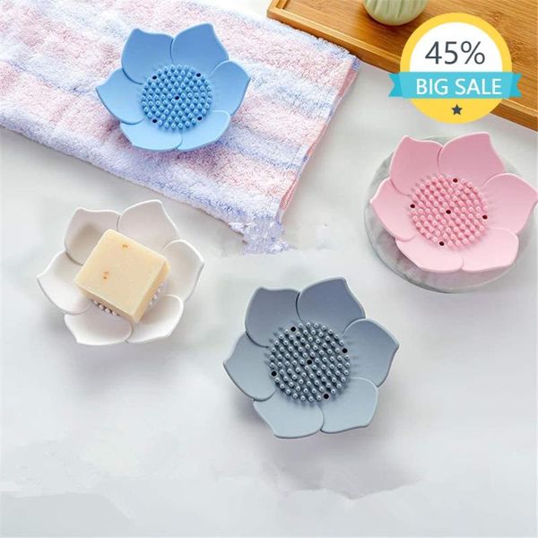 soap dishes flower shape silicon holder for bathroom shower, lotus flowers dish non-slip flexible tray
soap dishes flower shape silicon holder for bathroom shower, lotus flowers dish non-slip flexible tray