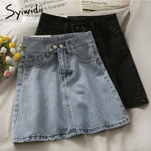 skirts syiwidii pockets denim skirt women high waist button casual a-line solid black 2021 spring summer korean fashion mini
skirts syiwidii pockets denim skirt women high waist button casual a-line solid black 2021 spring summer korean fashion mini