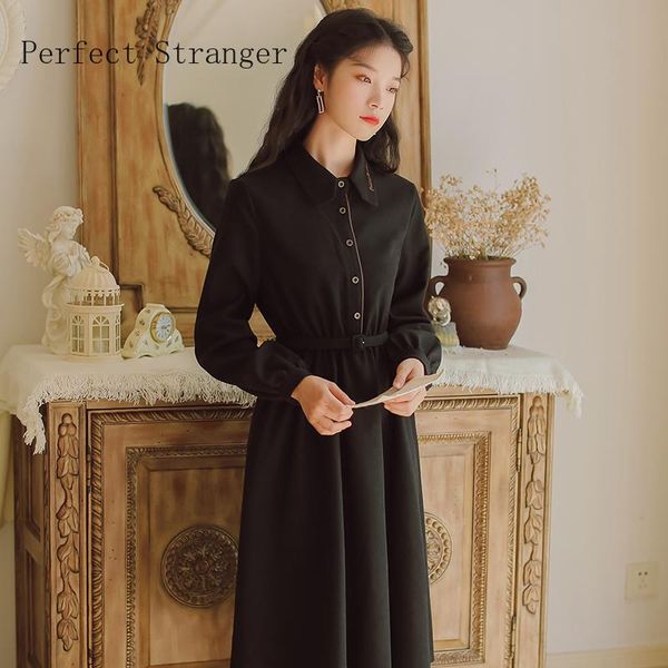 casual dresses 2021 autumn winter arrival retro collar long sleeve collect waist women velvet dress, Black;gray
casual dresses 2021 autumn winter arrival retro collar long sleeve collect waist women velvet dress, Black;gray
