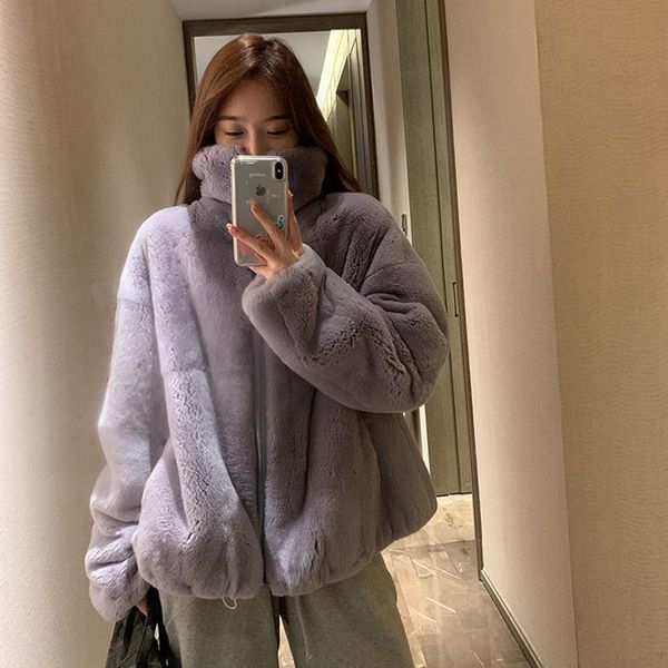 women's fur & faux winter casual loose coat for women thick warm soft cotton lamb wool jacket female plush coats, Black
women's fur & faux winter casual loose coat for women thick warm soft cotton lamb wool jacket female plush coats, Black