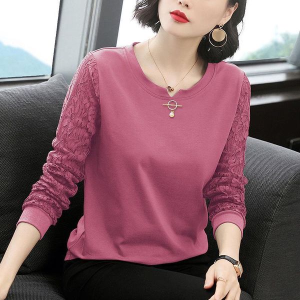 womens solid spring autumn style lace shirts womens elegant o neck embroidery solid color long sleeve casual dd8326, White
womens solid spring autumn style lace shirts womens elegant o neck embroidery solid color long sleeve casual dd8326, White