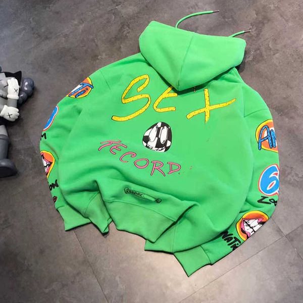 21 new winter tide brand sweater plush crow graffiti printed hoodie long sleeve loose casual hoodie for men and women, Black
21 new winter tide brand sweater plush crow graffiti printed hoodie long sleeve loose casual hoodie for men and women, Black
