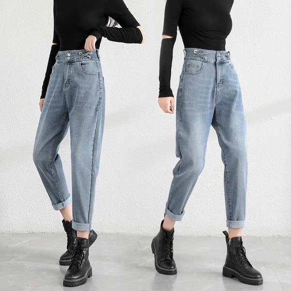 women's jeans blue high waist woman street baggy cotton mom jean stretch ladies boyfriend denim harem pants capris wide vintage clothin
women's jeans blue high waist woman street baggy cotton mom jean stretch ladies boyfriend denim harem pants capris wide vintage clothin