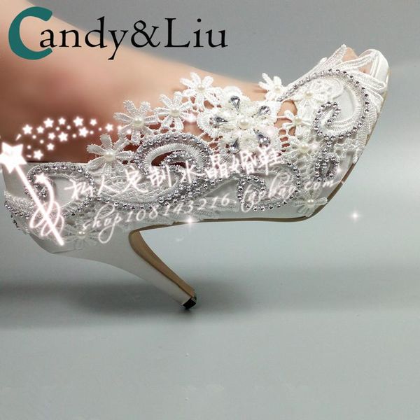 bride shoes white lace wedding shoes silk satin super high heel pearl diamond crystal bridal dress p party women pumps, Black 
bride shoes white lace wedding shoes silk satin super high heel pearl diamond crystal bridal dress p party women pumps, Black