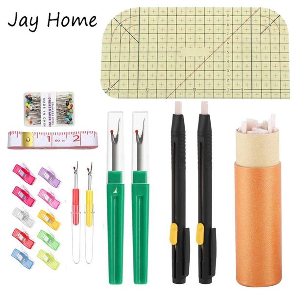 16pcs sewing tool kits leather fabric marker pens &seam ripper& ironing measuring ruler & quilting clips for sewing craft, Black
16pcs sewing tool kits leather fabric marker pens &seam ripper& ironing measuring ruler & quilting clips for sewing craft, Black
