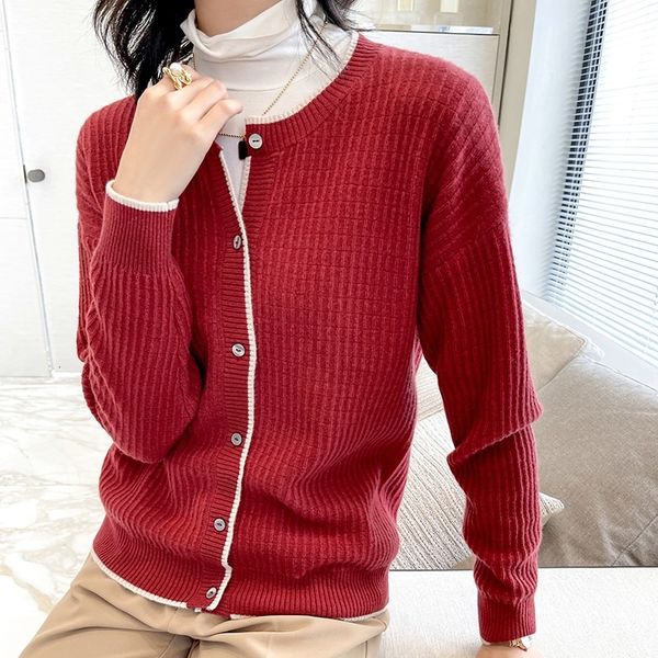 2021 oneck jumpers for lady 100% australia wool knitting jackets woman long sleeve cardigans standard clothes abwc, White;black
2021 oneck jumpers for lady 100% australia wool knitting jackets woman long sleeve cardigans standard clothes abwc, White;black