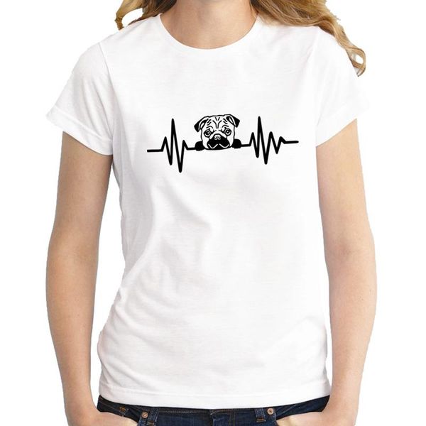 women's t-shirt summer fashion heartbeat of pug t shirt women short sleeve o-neck cotton casual female dog girls woman tshirt, White
women's t-shirt summer fashion heartbeat of pug t shirt women short sleeve o-neck cotton casual female dog girls woman tshirt, White