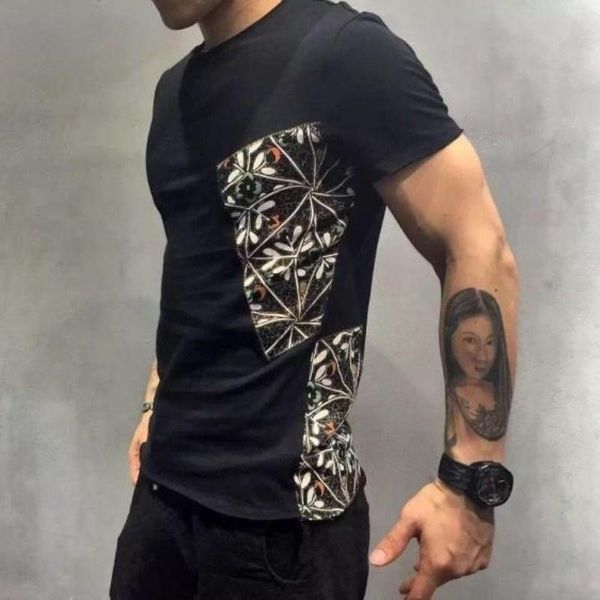 men's t-shirts men vintage cotton linen patchwork summer embroidery short sleeve casual street slim khaki black, White;black
men's t-shirts men vintage cotton linen patchwork summer embroidery short sleeve casual street slim khaki black, White;black