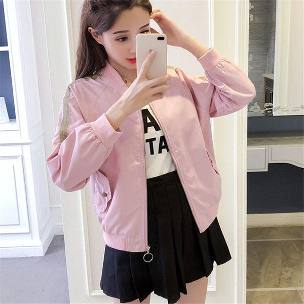 women's jackets ladies embroidery bomber jacket women autumn college fashion casual baseball coat outwear, Black;brown
women's jackets ladies embroidery bomber jacket women autumn college fashion casual baseball coat outwear, Black;brown
