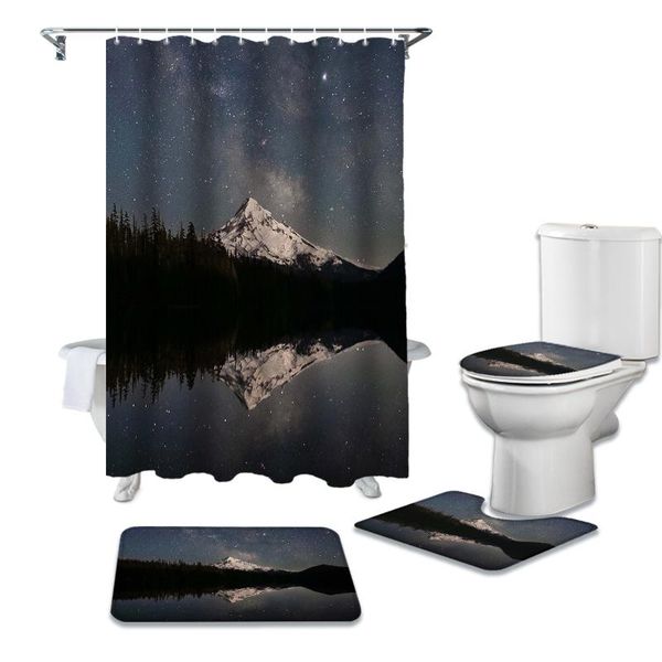 snow mountain starry sky bathroom non-slip mat set durable waterproof shower curtain set rug lid toilet cover bath mat rugs
snow mountain starry sky bathroom non-slip mat set durable waterproof shower curtain set rug lid toilet cover bath mat rugs