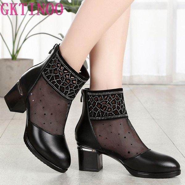 dress shoes gktinoo fashion sandals mesh genuine leather woman high heel 2021 breathable cool boots summer women, Black
dress shoes gktinoo fashion sandals mesh genuine leather woman high heel 2021 breathable cool boots summer women, Black
