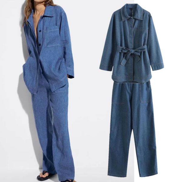 women's two piece pants jenny&dave enlgand fashion high street vintage sashes oversize loose denim jacket women trousers pieces sets, White
women's two piece pants jenny&dave enlgand fashion high street vintage sashes oversize loose denim jacket women trousers pieces sets, White