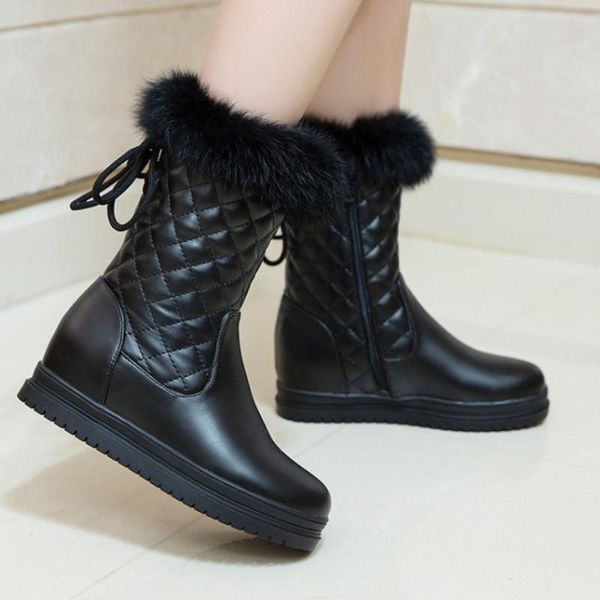 boots fanyuan 2021 mid calf high qulity pu round toe zip female sweet platform shoes warm winter snow, Black
boots fanyuan 2021 mid calf high qulity pu round toe zip female sweet platform shoes warm winter snow, Black