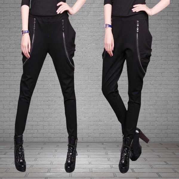 spring and autumn new harlan wear women's fashionable korean version of the small pants casual tide tb788 t38x, Black;white
spring and autumn new harlan wear women's fashionable korean version of the small pants casual tide tb788 t38x, Black;white