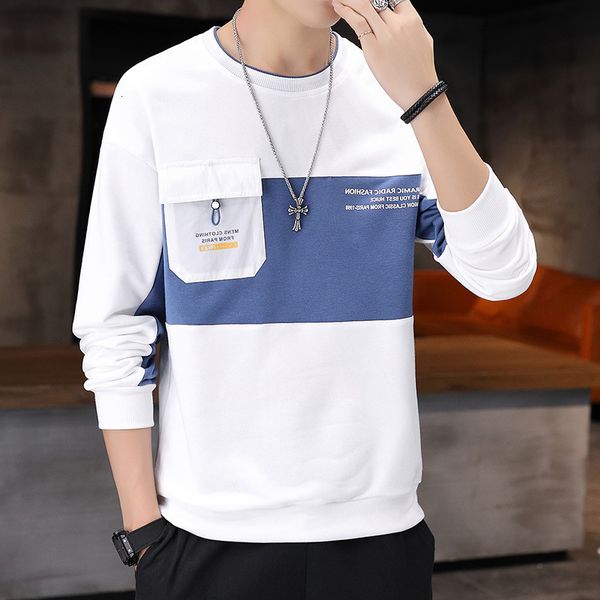 brand autumn fashion men's personalized wear long sve loose casual round ne men's sweater, Black
brand autumn fashion men's personalized wear long sve loose casual round ne men's sweater, Black