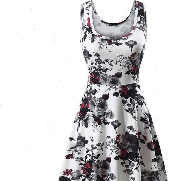 women summer dress casual lady print square collar floral vest sleeveless beach mini dress boho pleated elegant robe femme, Black;gray
women summer dress casual lady print square collar floral vest sleeveless beach mini dress boho pleated elegant robe femme, Black;gray