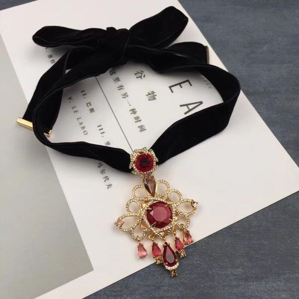 chains 2021 vintage antique series velvet ribbon ruby pendant necklace for women jewelry, Silver
chains 2021 vintage antique series velvet ribbon ruby pendant necklace for women jewelry, Silver