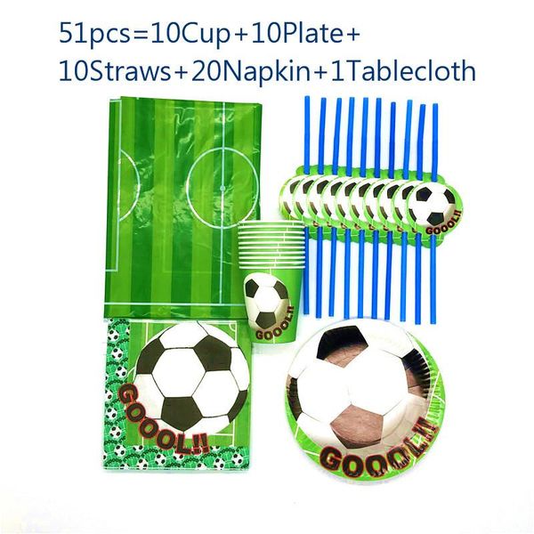 disposable dinnerware 51/81pcs world cup theme footbal tableware boy birthday plate straws napkin tablecloth party decoration supplies
disposable dinnerware 51/81pcs world cup theme footbal tableware boy birthday plate straws napkin tablecloth party decoration supplies